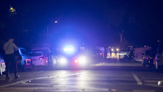 A riot erupted in Sydney’s west after a bishop was allegedly stabbed on April 15. Picture: NewsWire / Monique Harmer