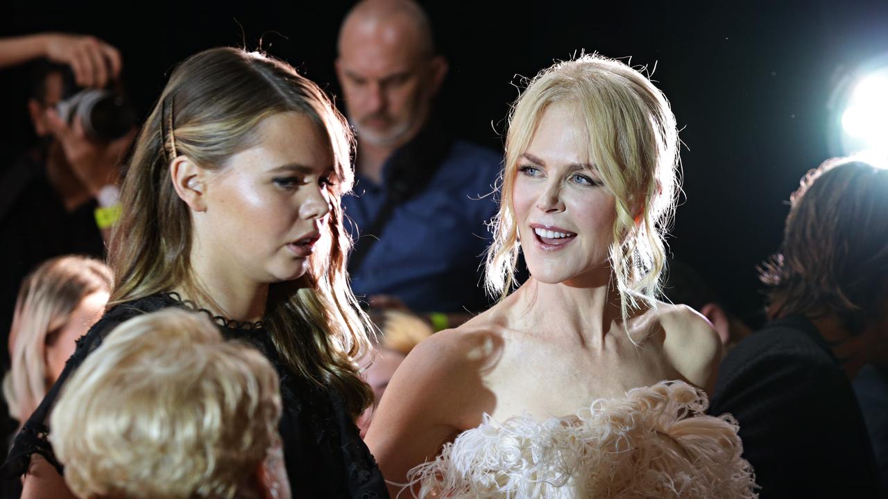 Nicole Kidman and her niece Lucia. Picture: AAP Image/Adam Yip