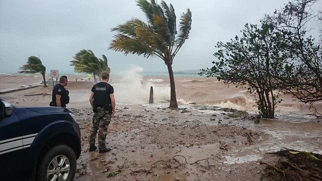 New Caledonia during Cyclone Oma. Picture: Gendarmerie de Nouvelle-Calédonie