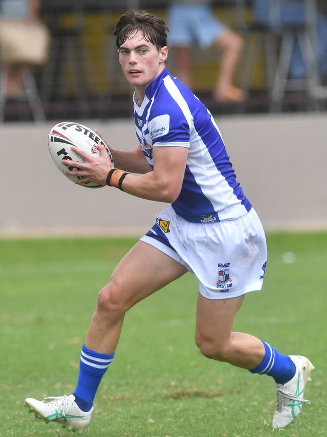 Kirwan High against Ignatius Park College in the Northern Schoolboys Under-18s trials at Brothers Rugby League Club in Townsville. Sean Weir. Picture: Evan Morgan