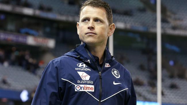 Carlton coach Brendon Bolton will study at Harvard. Picture: Michael Klein