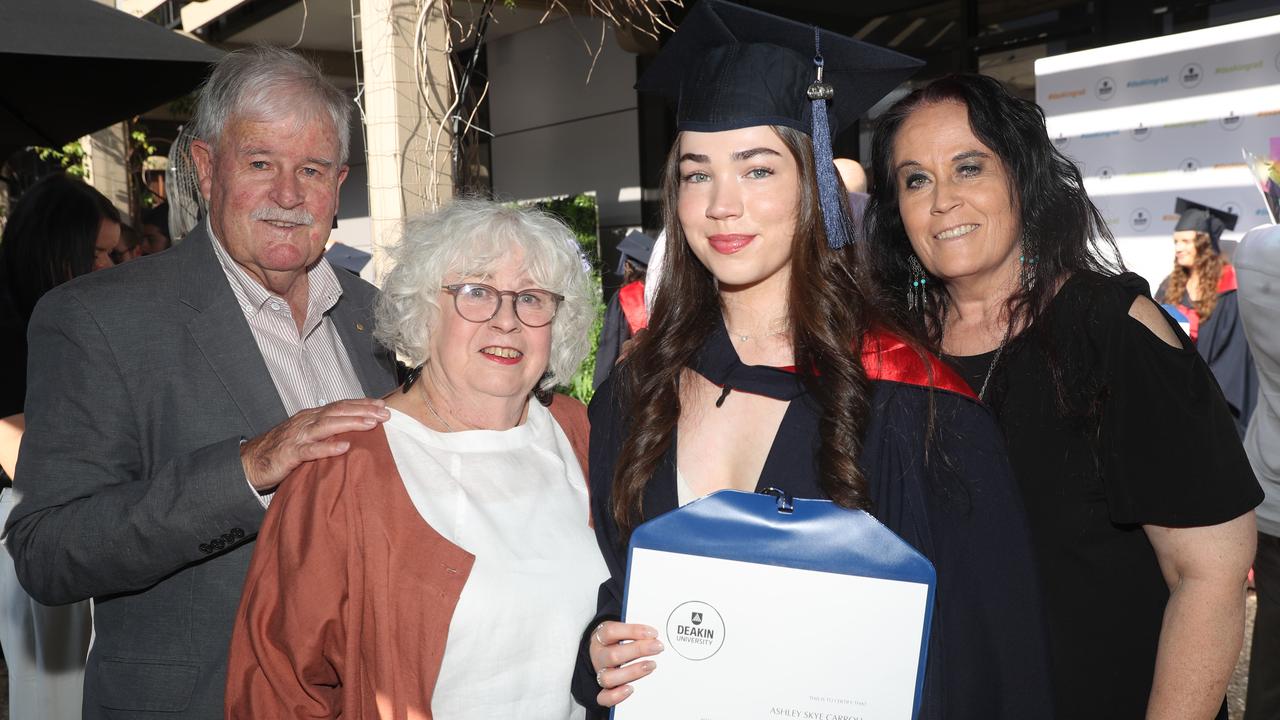 Graeme Ross, Margaret Ross, Ashley Carroll and Fiona Carroll. Picture: Alan Barber