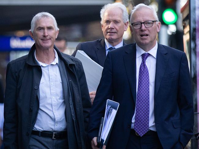 Lawyer X Royal Commission hearings to resume on Tuesday. corrupt cop Wayne Strawhorn (left) arrives to front the commission. Ok'd by James Dowling