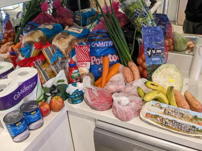 A shopper purchased all these groceries for under $63. Picture: Reddit