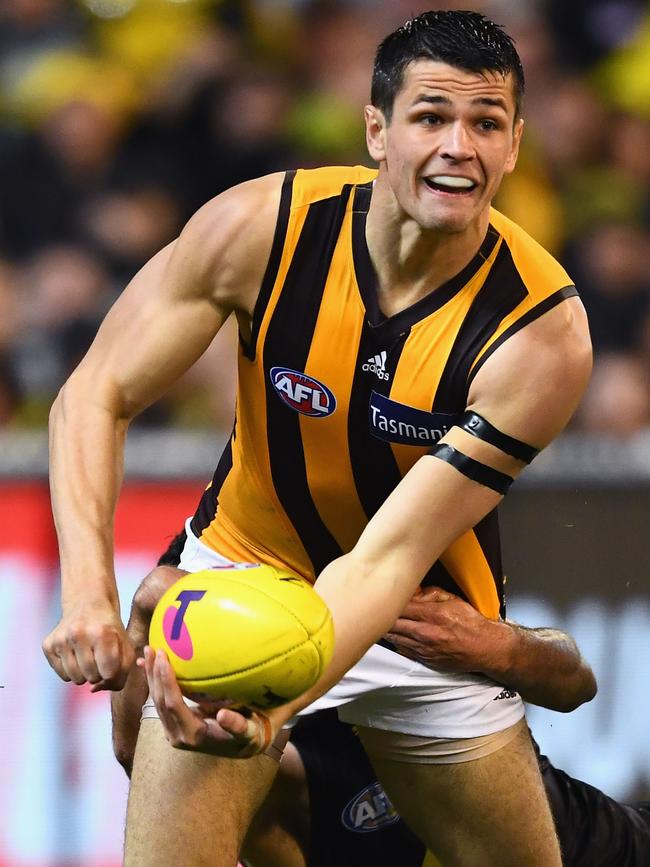 Port Adelaide says it did not chase Hawthorn defender Ryan Burton to close the trade deal on Power midfielder-forward Chad Wingard, but Hawthorn served up the South Australian as a deal closer. Picture: Michael Klein