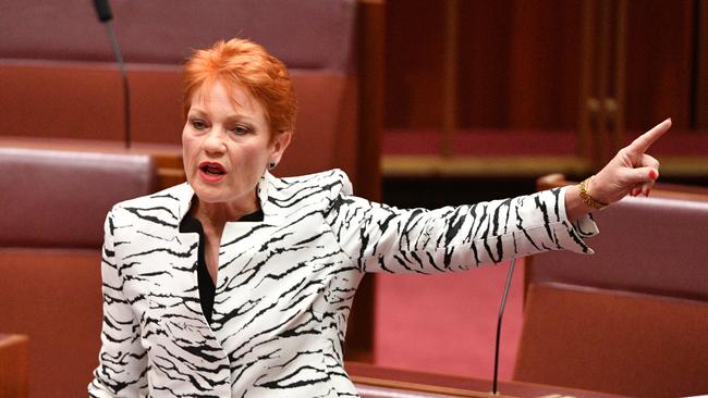 Fraser’s old One Nation teammate Pauline Hanson.