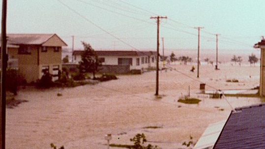 The 1974 flood at Labrador.