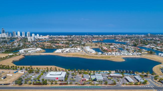 Sunland Group's commercial precinct Lakeview. Photo: Supplied