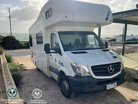 A supplied photo of the motorhome owned by Peter Hillier whose body was found at Venus bay. Picture: SAPOL