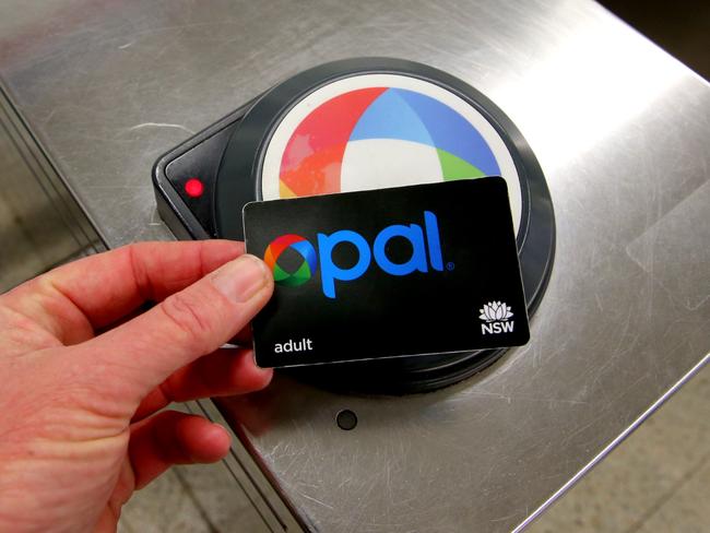 An example of an Opal card.