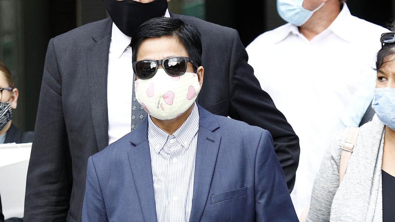 Former farm worker My Ut Trinh arriving at the Brisbane District Court on Wednesday morning. Picture: NCA NewsWire/Tertius Pickard