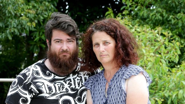 Aaron Seibel and Paula Seibel, son and wife of Ian Seibel, who tragically died of his injuries five days later at the hospital. Photo: Steve Pohlner.