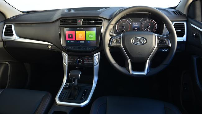 The LDV T60 ute comes with Apple Car Play and Android Auto on a massive 10-inch touchscreen. Picture: Supplied.