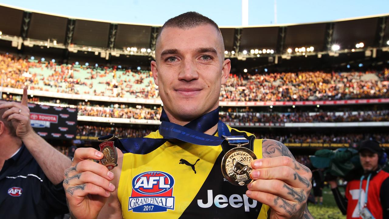 Dustin Martin won the 2017 Norm Smith Medal. Photo: Phil Hillyard