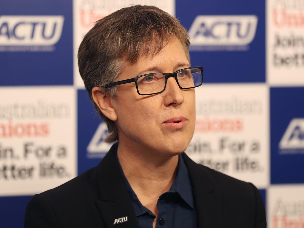 ACTU secretary Sally McManus has labelled casualised work a ‘virus’ exposing Australia to COVID-19. Picture: AAP Image David Crosling