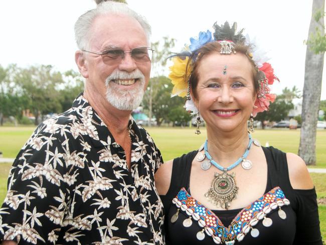 Rodney and Mary-Anne Spark from Halliday Bay at Global Grooves Mackay.Picture: Michaela Harlow