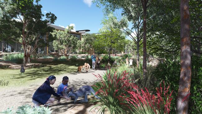 An artist’s impression of Taronga Zoo's new wildlife retreat. Picture: Supplied