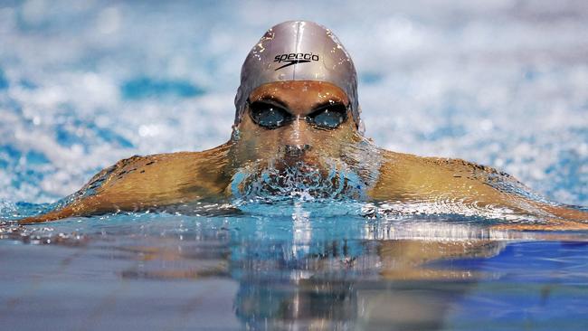 Luke Trickett competing in the 2008 Telstra Australian Swimming Championships.