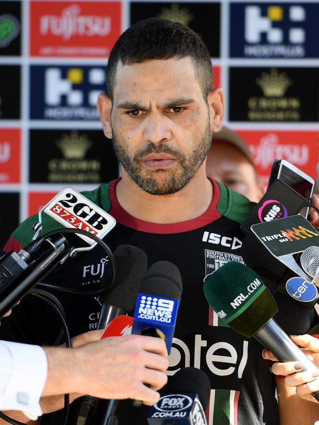 Inglis addresses media at Redfern Oval over the scandal on September 18. Picture: AAP