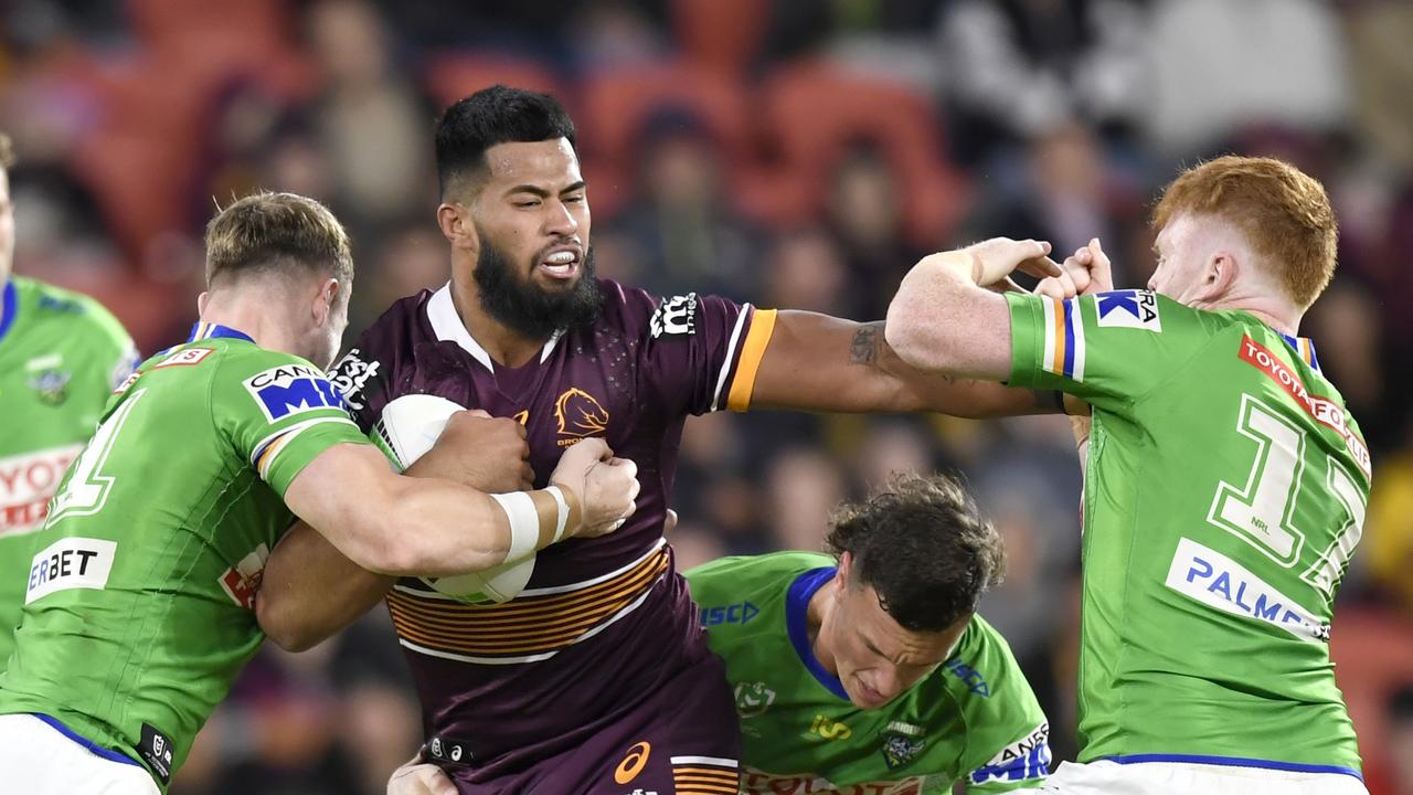 NRL 2022 RD14 Brisbane Broncos v Canberra Raiders - Payne Haas Picture NRL photos