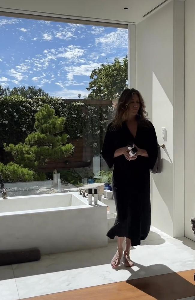 The star has given fans glimpses inside the lavish property on Instagram.