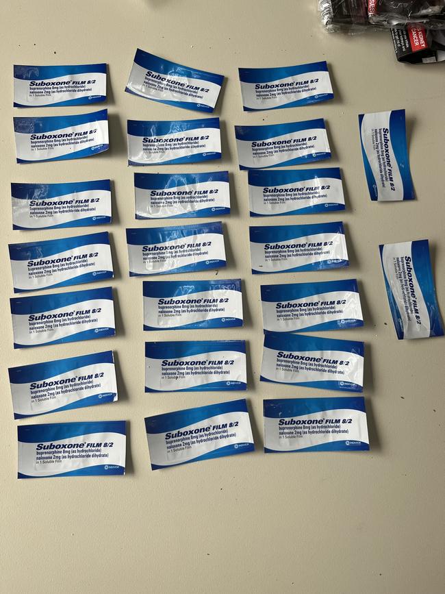 The suboxone strips. Picture: Supplied