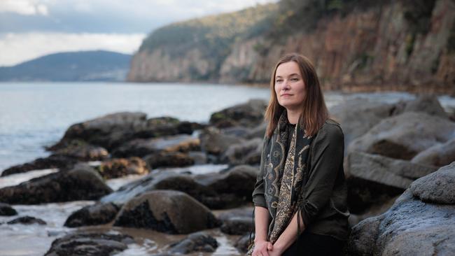 Tasmanian author Katherine Johnson, the winner of The Australian Fiction Prize. Picture: Peter Mathew