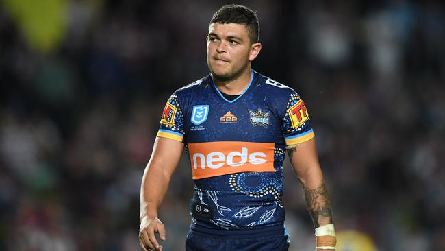 Ash Taylor was granted personal leave by the Gold Coast Titans last week and will remain away indefinitely. Picture: AAP Image/Joel Carrett