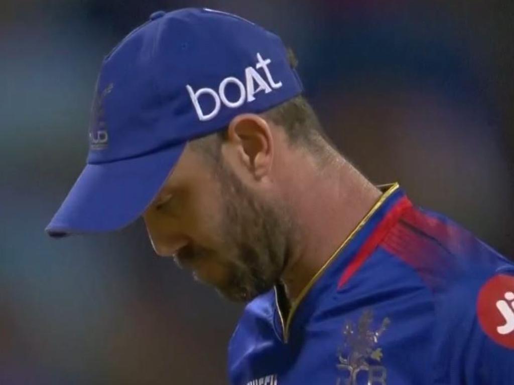 Glenn Maxwell is dismissed for a duck.