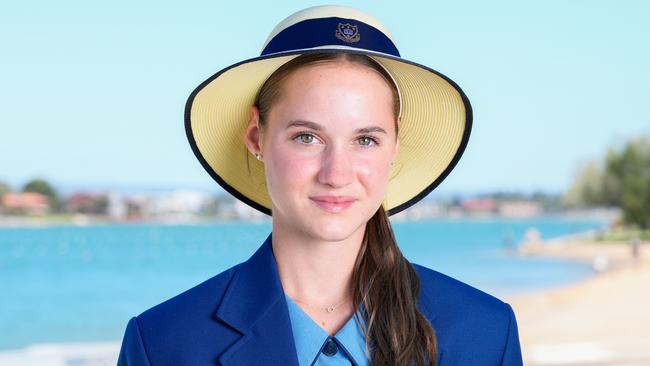 January 7, 2025: Keen rower Imogen McCullough applied herself for a scholarship to Walford for year 10 and won a place this year. Picture: Tim Joy