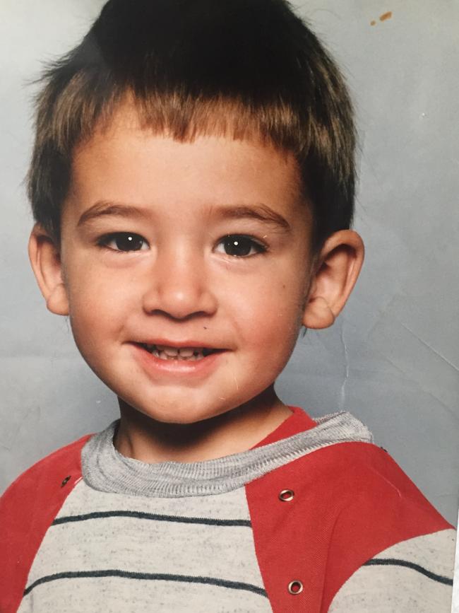 Nathan in his first year of school.