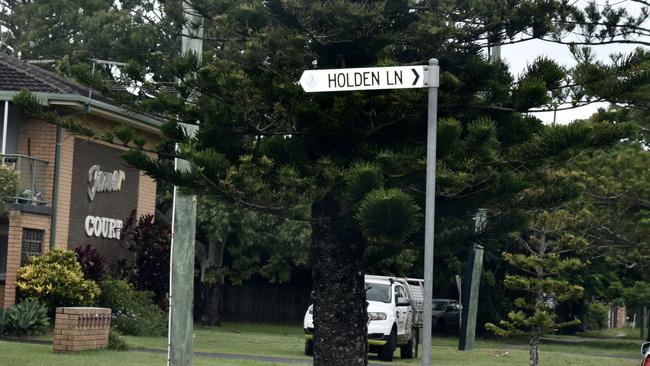 The man was allegedly found with serious head injuries in Holden Lane, Ballina. Picture: Tessa Flemming