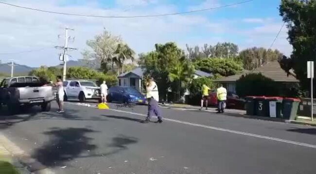 Cyclist injured after collision with garbage truck