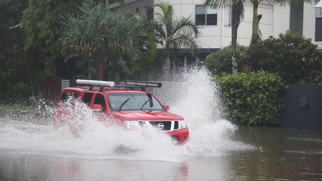 Authorities issued multiple warnings to drivers not to drive through floodwaters. Picture: Glenn Hampson