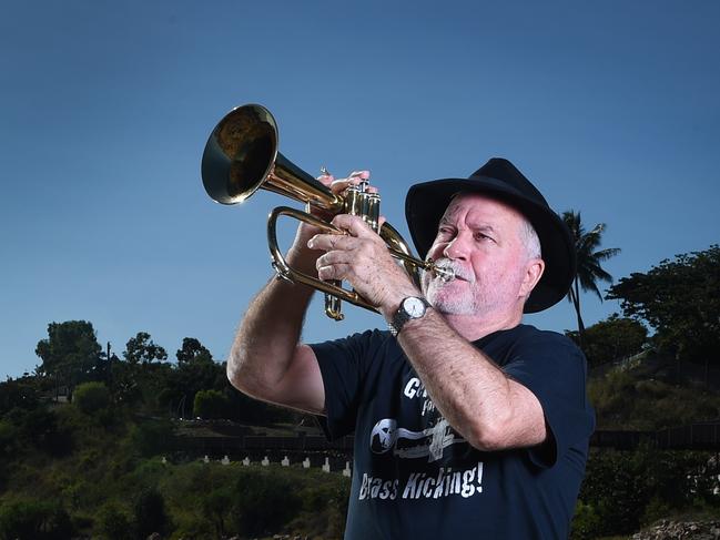 Flugel Horn player Les Nicholson from the Townsville Jazz Club is holding a Jazz on the Headland event this weekend.  Picture: Zak Simmonds