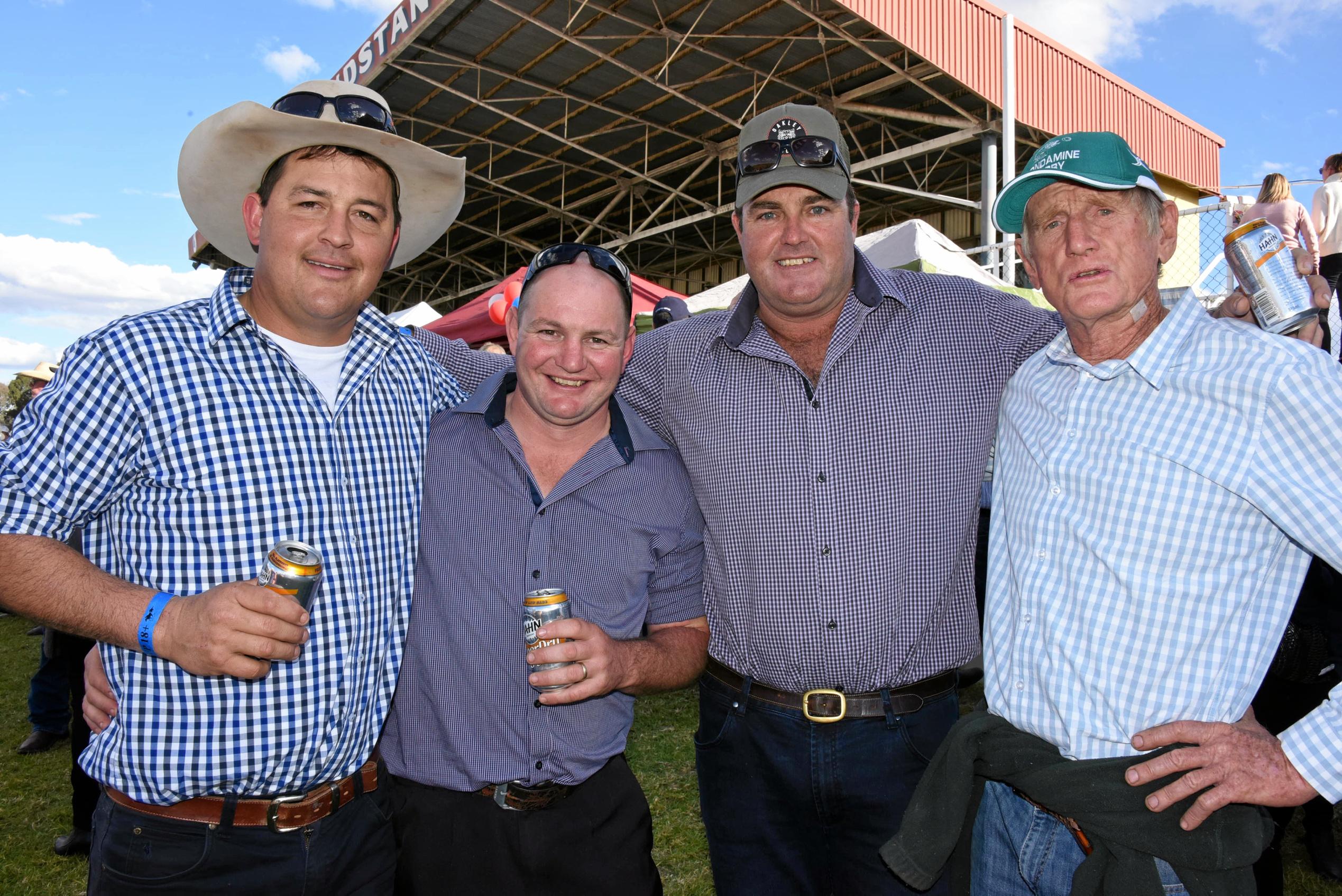 Geoff Maslen, Clinton Taylor, Spencer Morgan, Lee McNicholl. Picture: Alexia Austin