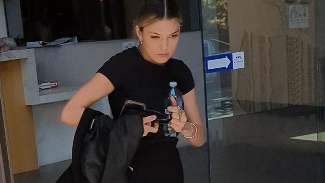 Karalee KFC worker Amber Watts, 20, outside Ipswich Court on December 14, 2023. Picture: Nicola McNamara