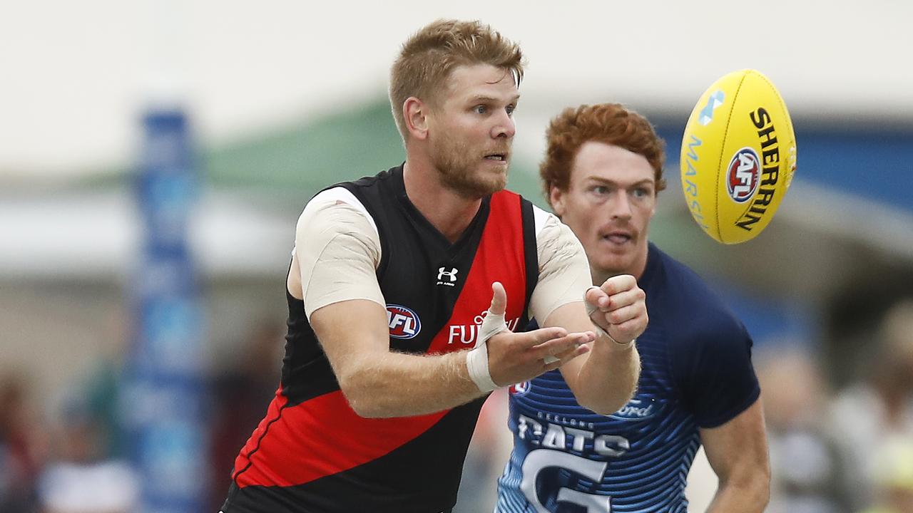 Michael Hurley believes Essendon’s new style can hold up all season. Picture: Daniel Pockett