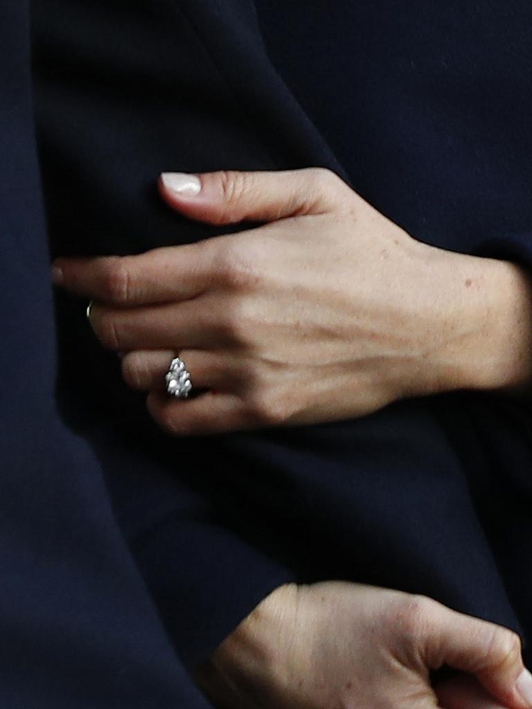 Prince Harry's girlfriend, Meghan Markle, spotted wearing 'H' ring