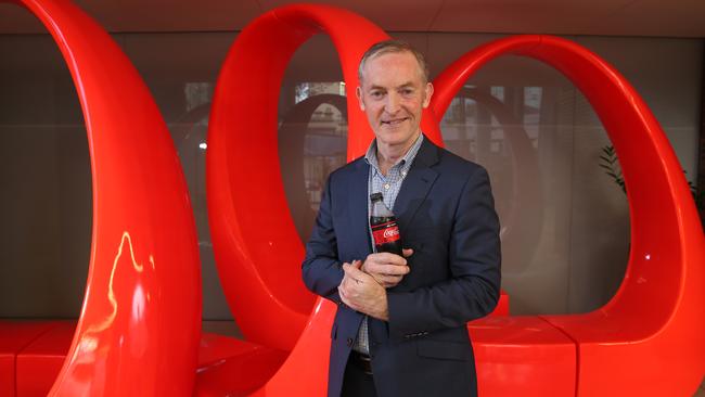 12/05/2021. Peter West, new boss of Coca Cola Amatil Australia, New Zealand, Indonesia and Pacific, photographed at their headquarters in North Sydney. Britta Campion / The Australian