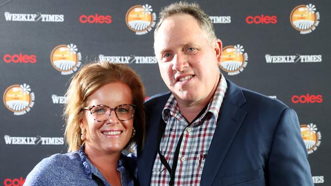 Dairy farmer of the year finalists Greg and Kim Wilson from Irrewillipe in Victoria. Picture: Yuri Kouzmin