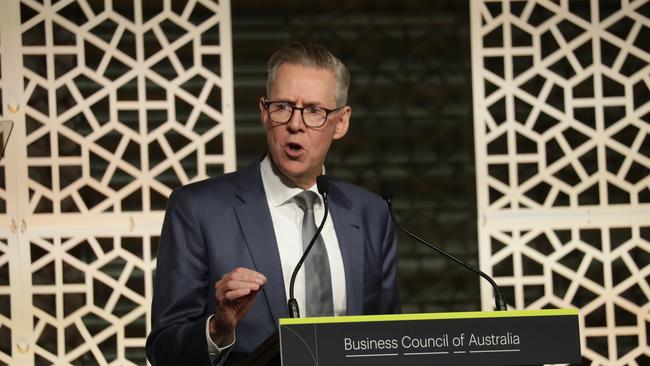 BCA president Geoff Culbert invoked Ronald Reagan in a scathing assessment of the government’s approach to business. Picture: NewsWire / Christian Gilles