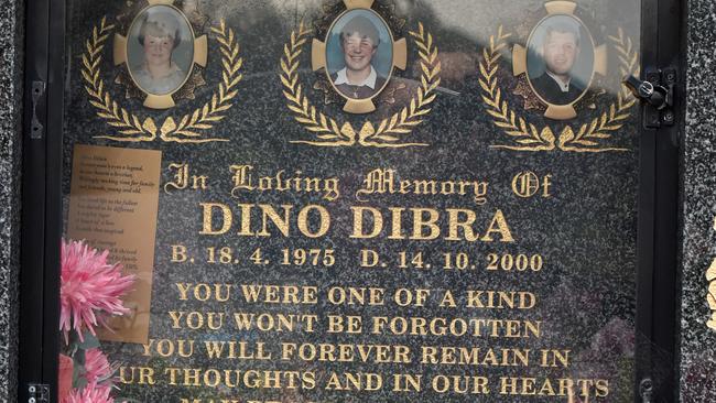 Dino Dibra is buried at Fawkner Memorial Park. Picture: Jay Town