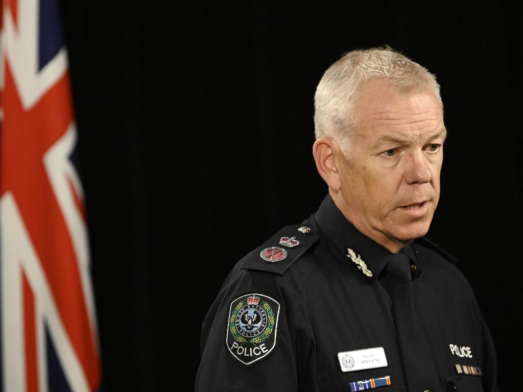 Police Commissioner Grant Stevens said officers would take action if they saw civil disorder. Picture: David Mariuz/Getty Images