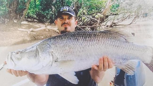 <s1>Matthew Strong was stoked to land this 90cm barra at Daly Waters</s1>.