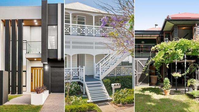 Houses listed for sale in some of Brisbane's peaking suburbs