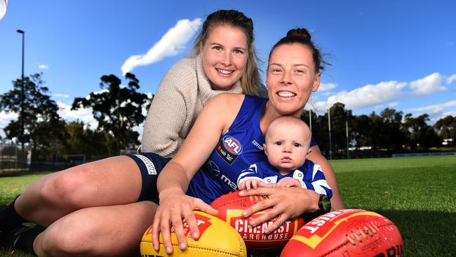 Britt Gibson with Jaime and Henry. Picture: TONY GOUGH