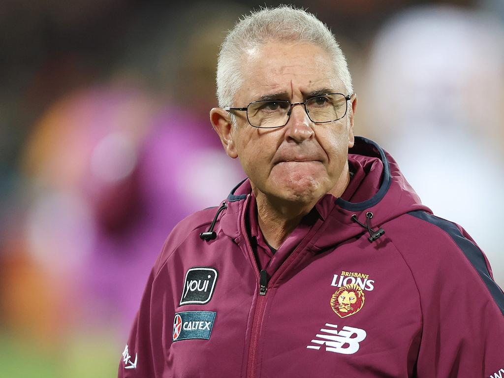 Lions coach Chris Fagan agrees with the AFL’s tough stance with players uttering homophobic slurs. Picture: Mark Metcalfe/AFL Photos/via Getty Images