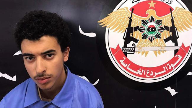 The Rada force posted a picture of Hashem Abedi on their Facebook page after he had been arrested. Picture: AP.