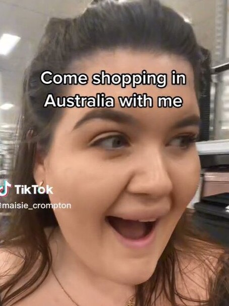 She said she was in shock at Kmart. Picture: TikTok/@maisie_crompton